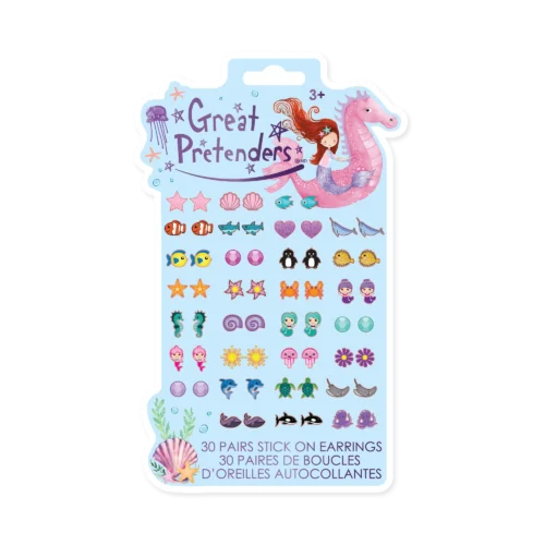 עגילי מדבקות בת ים