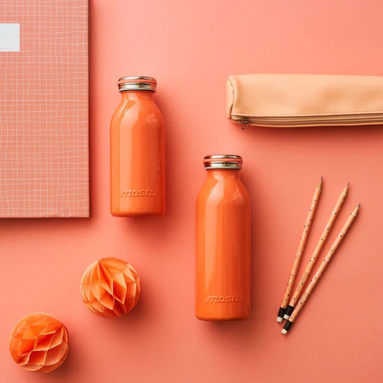 בקבוק תרמי 450 מ"ל - כתום – תמונה 2