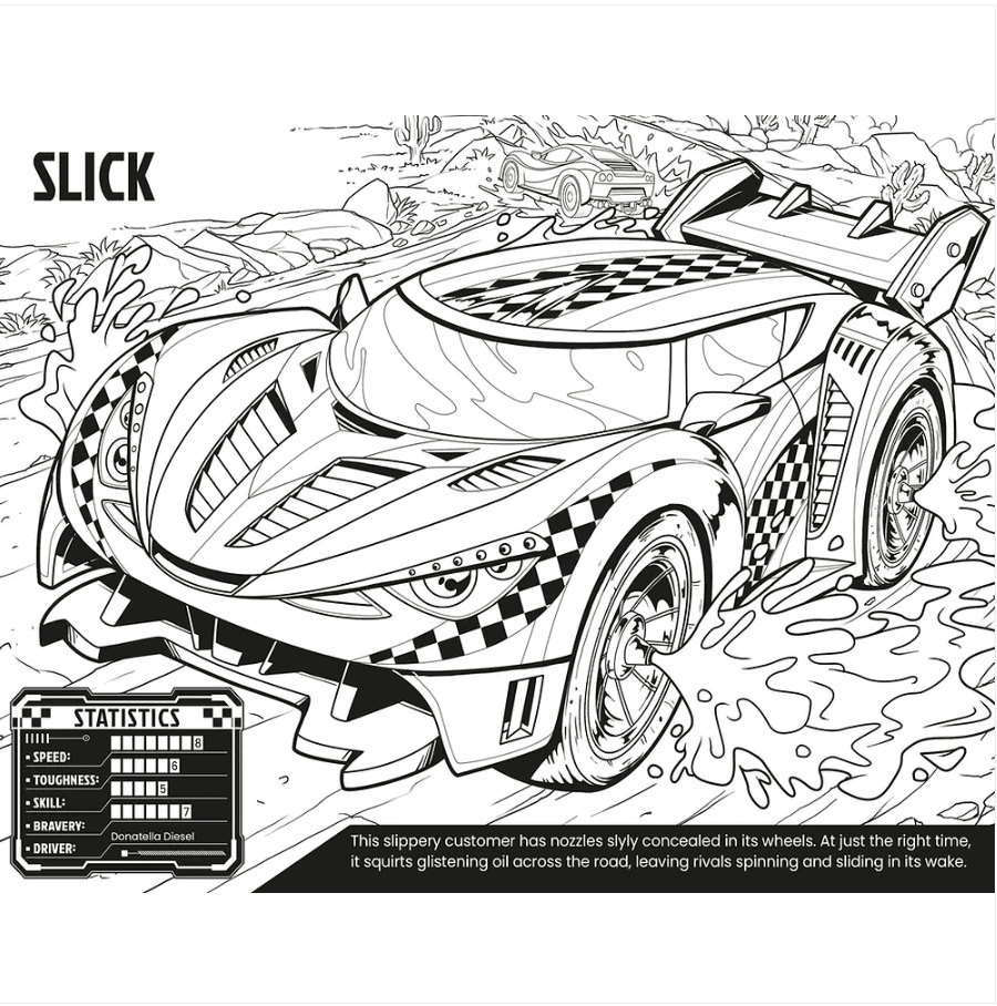 חוברת צביעה גדולה סופר מכוניות – תמונה 3