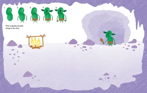 ⁦יצירה בטביעות אצבעות מפלצות⁩ – תמונה ⁦3⁩
