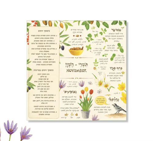 ⁦לוח שנה בגינה שולחני 2025-2026⁩ – תמונה ⁦4⁩