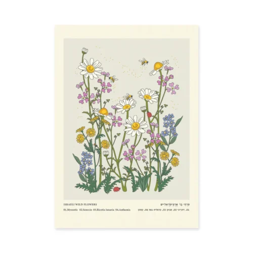 הדפס Garden Flowers A4