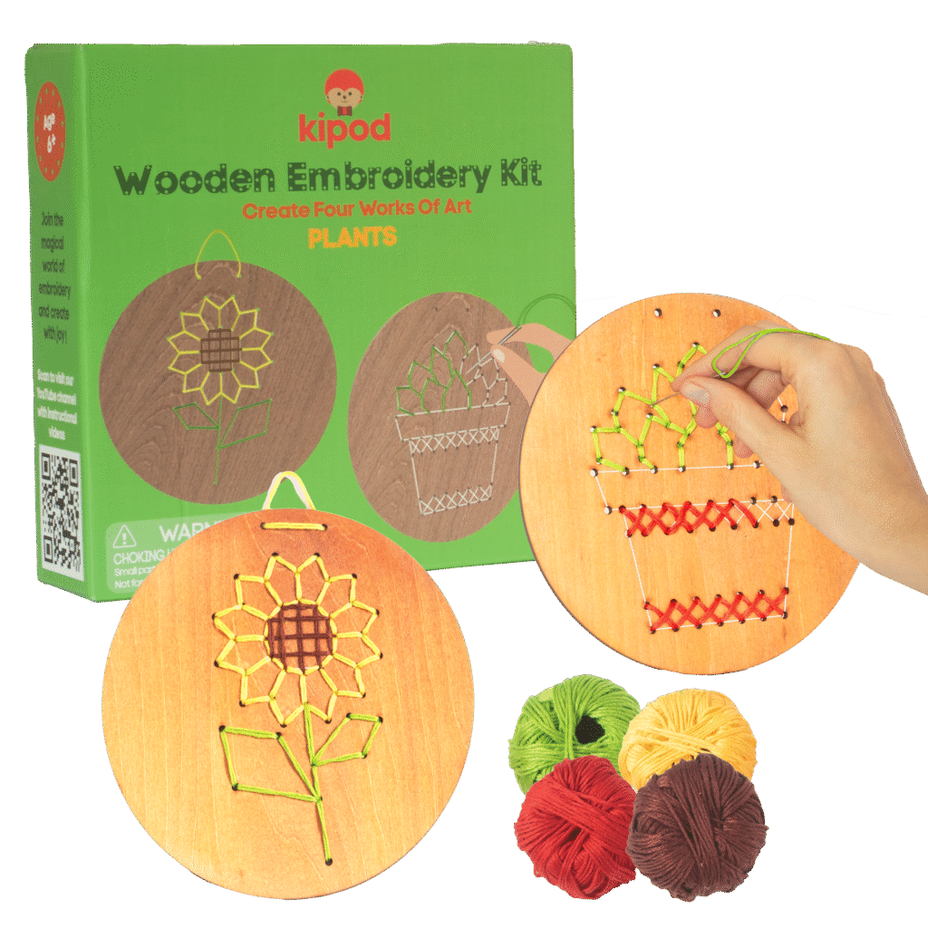 רקמה על עץ צמחים