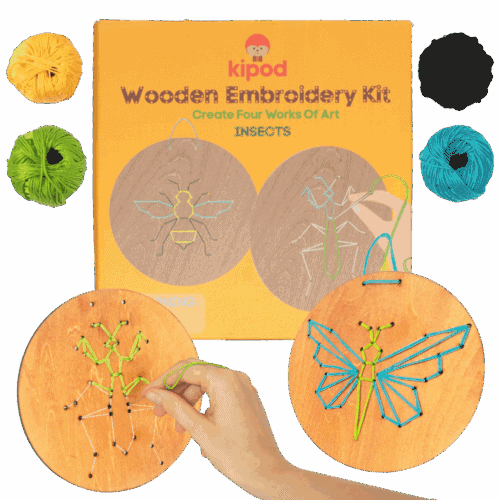 רקמה על עץ חרקים