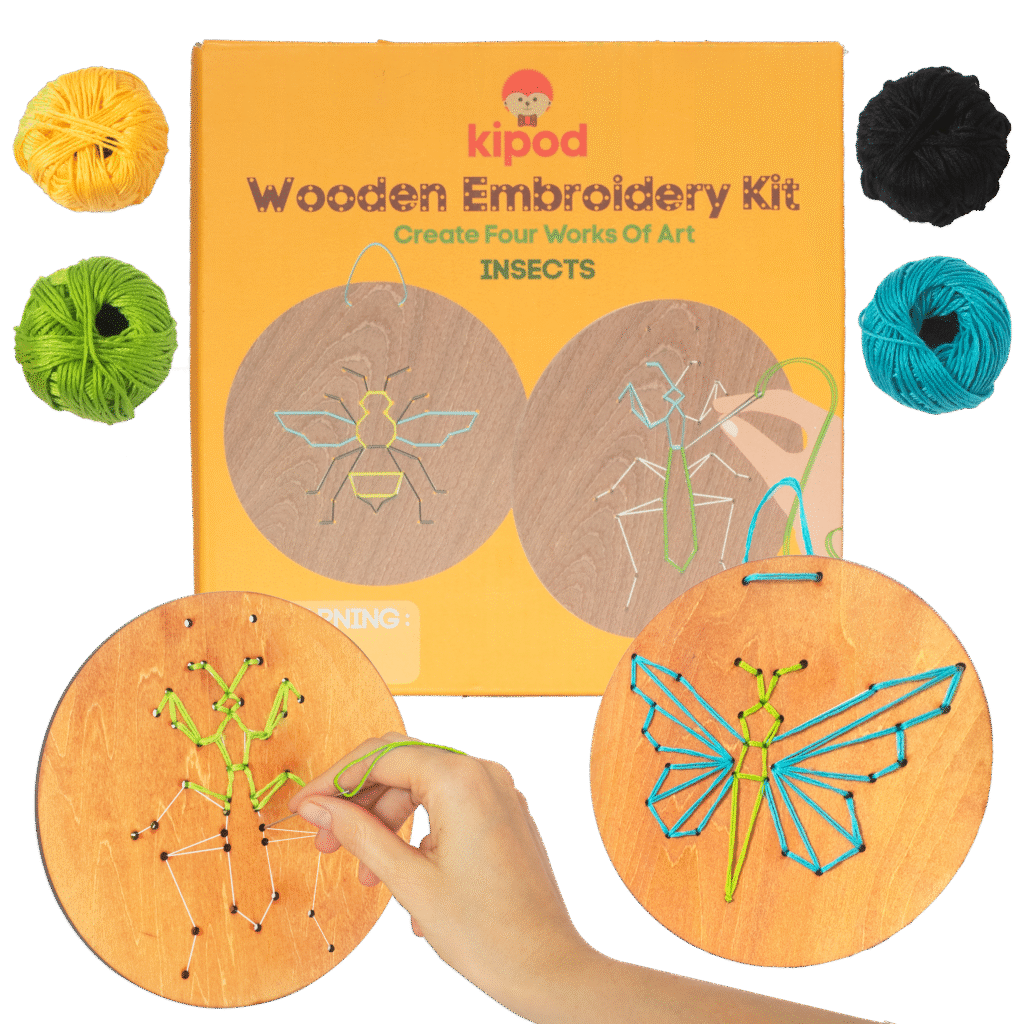 רקמה על עץ חרקים