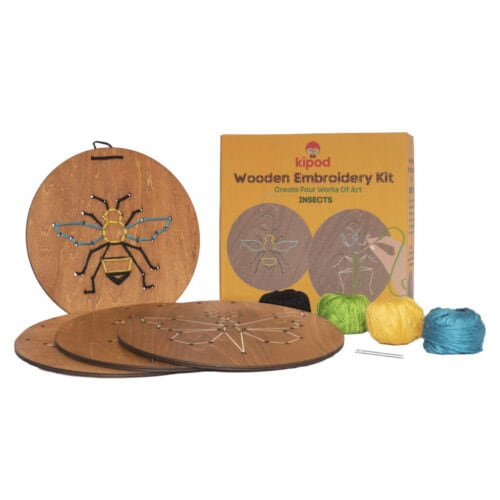 ⁦רקמה על עץ חרקים⁩ – תמונה ⁦3⁩