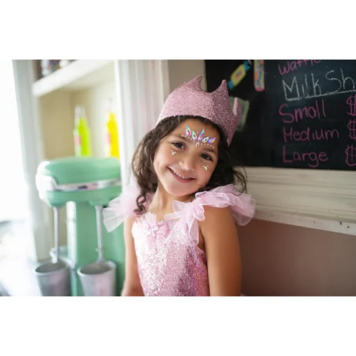 ⁦מדבקות קריסטל לפנים חד קרן ורוד⁩ – תמונה ⁦3⁩