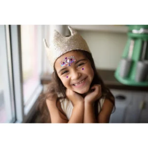 מדבקות קריסטל לפנים לבבות