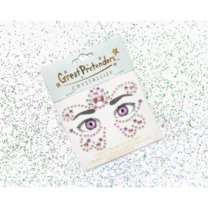 מדבקות קריסטל לפנים נסיכת פרפרים